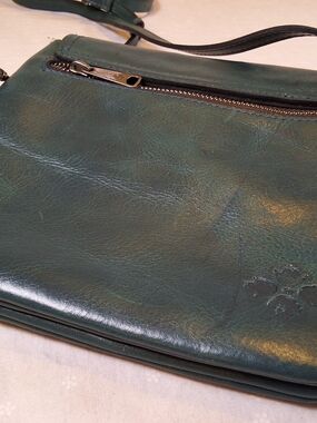 Patrica Nash Leather Crossbody Bag in Dark Green